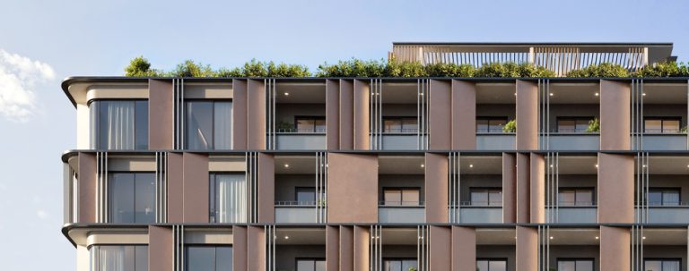 Facade detail at Regalia, Airport Residential Accra