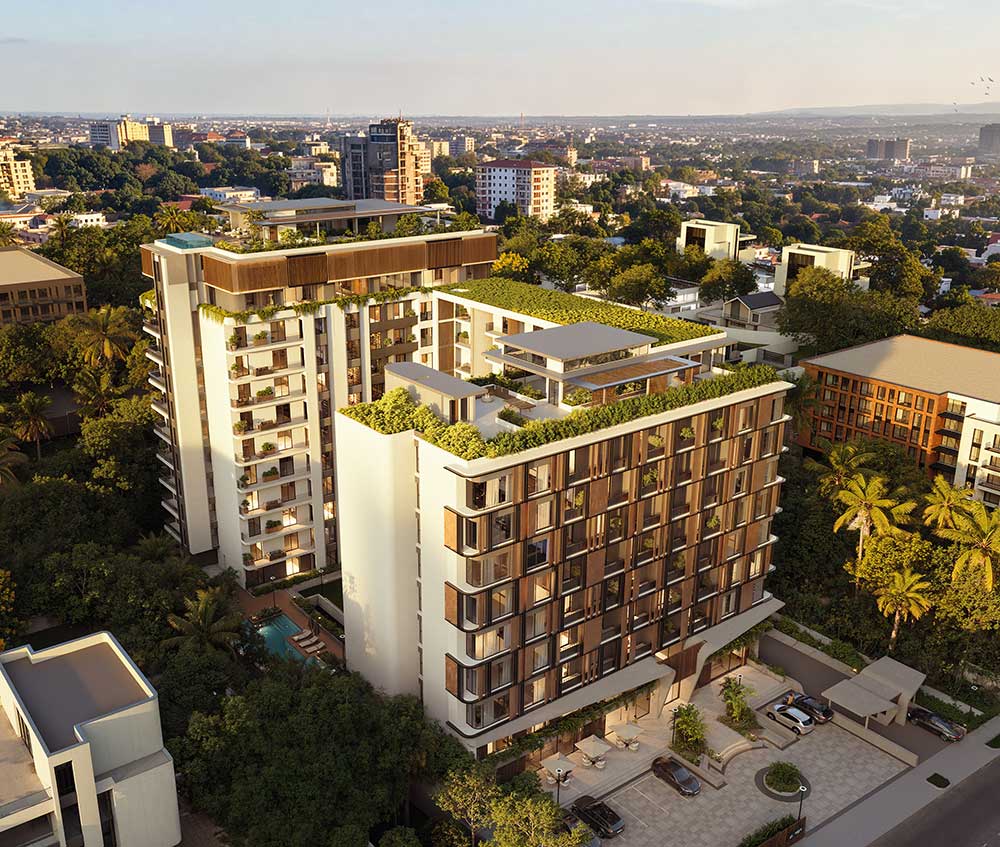 Regalia seen from above, Airport Residential Accra