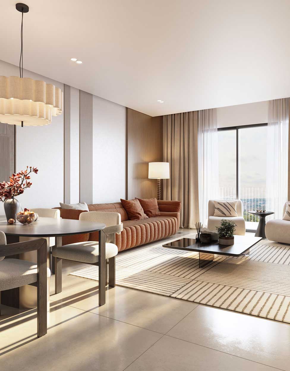 Living room of a Regalia apartment