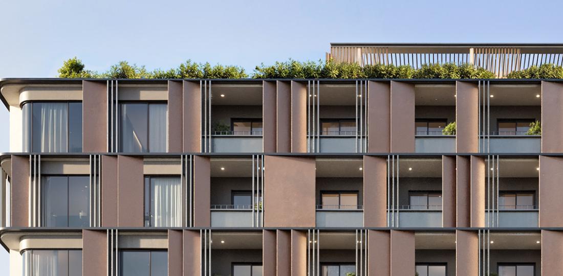Facade detail at Regalia by Imaani Homes