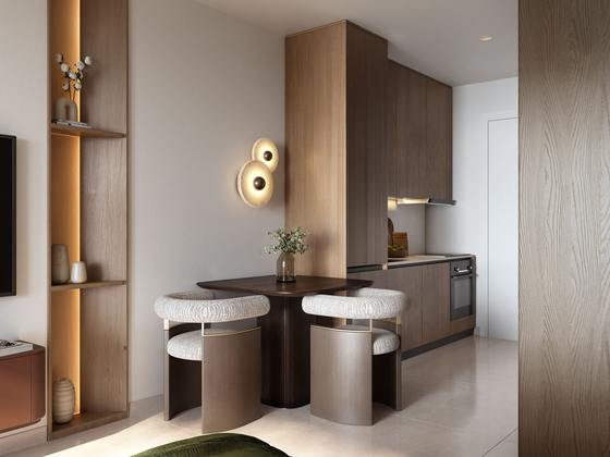 Kitchen in a Regalia three bedroom